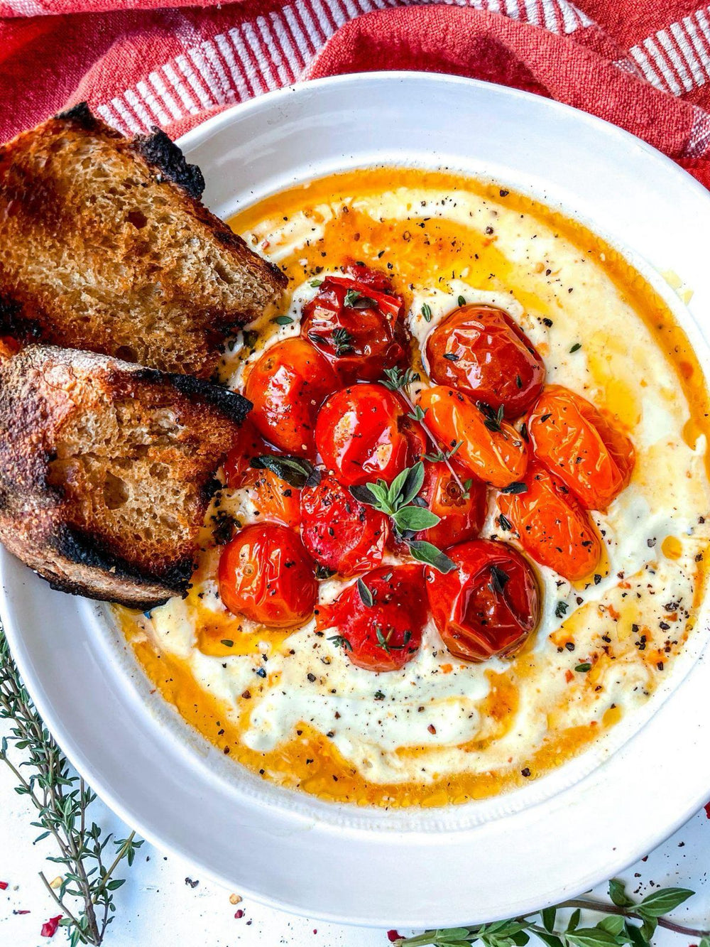 Whipped Feta with Roasted Tomatoes